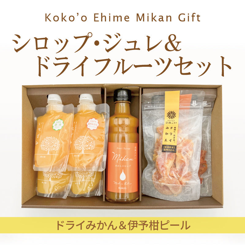 ＊新発売＊愛媛県産「フルーツシロップ」＆ジュレ＆ドライフルーツセット