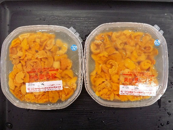 『蝦夷ばふんうに』業務用 たっぷり100ｇ※最も濃厚な甘み！塩水うに※オホーツク枝幸産【いつものお買得で！送料込み】【本年度終漁しました】