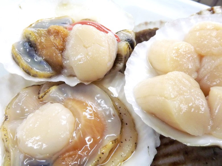【貝付ほたて6枚】ご家庭の魚焼きグリルでも焼ける下処理済み※ほたて６枚※【リクエストにより新商品！】バター醤油焼きがおすすめです！※BBQの際はそのまま網にのせて！※