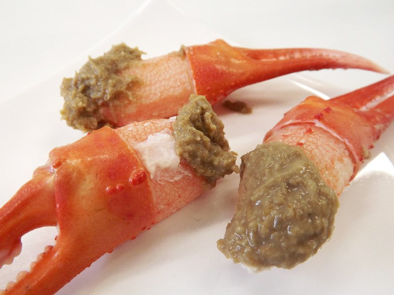 【送料無料】「紅ずわいがにツメ・かにみそ」セット※「かにつめ」に「かにみそ」をのせて！リクエストにつき割引延長です。『6200円』の品を！