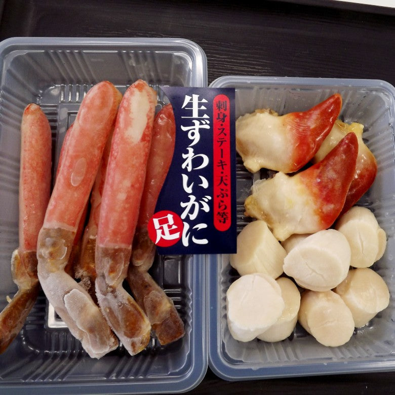 【送料無料】高級な「生ずわいがに足」・「ほっき」・「ほたて」のお刺身セット【新商品5800円の品を】