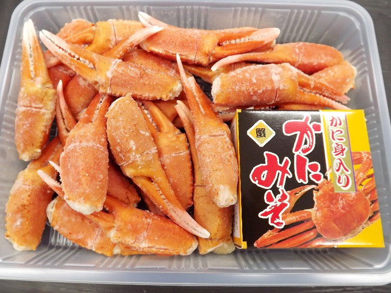 【送料無料】「紅ずわいがにツメ・かにみそ」セット※「かにつめ」に「みそ」をのせて！