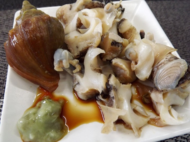 【送料無料】あわびのような味と食感の「つぶ貝」と「刺身ほたて上品30玉」セット！★非可食部のアブラは下処理にて取り除いております★ホタテと一緒に生息しているつぶです★週末のBBQに！