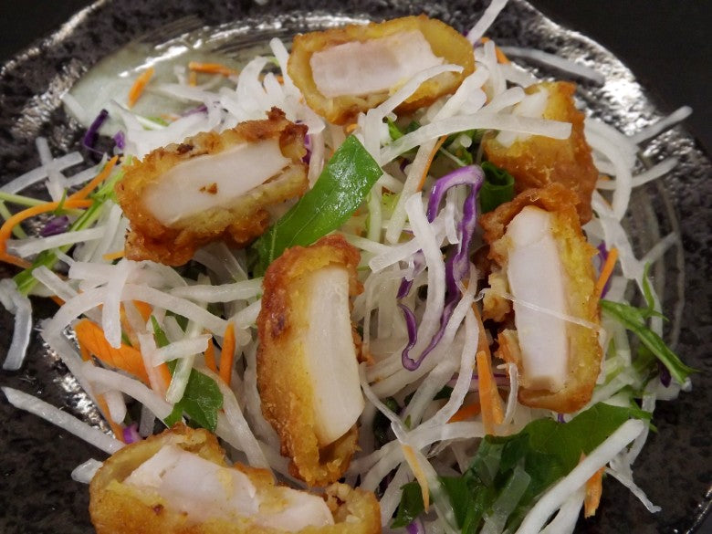 【送料無料】大盛況！「しんきん赤れんがマルシェ商品セット」刺身ほたて・揚げ物セット★ほたてフリッターは「2玉増量」8玉です。