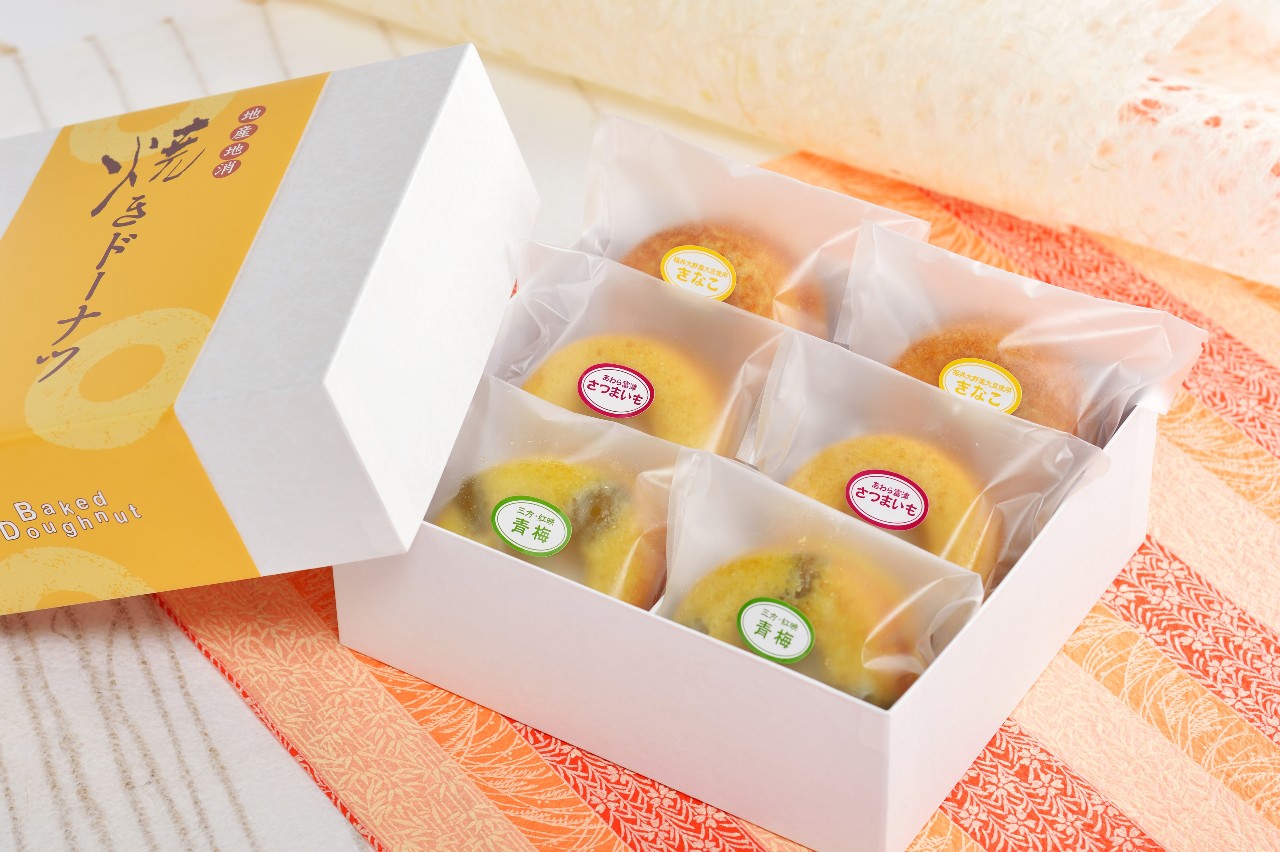 和菓子屋さんが作った地産地消の焼きドーナツ6個セット【スイーツ・洋菓子】