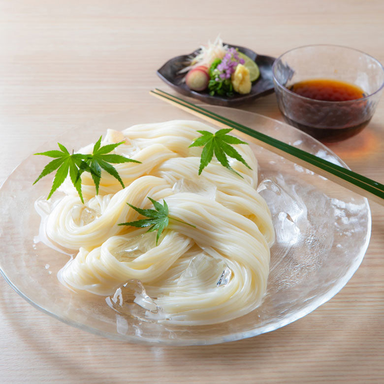 【神戸みなと温泉 蓮】蓮オリジナル 播州古式特選 手延麺3種セット（桐箱入 6個）
