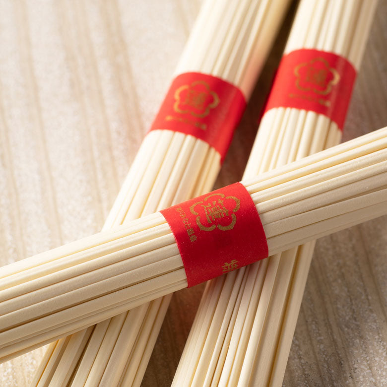 【神戸みなと温泉 蓮】蓮オリジナル 播州古式特選 手延饂飩（桐箱入 3個）