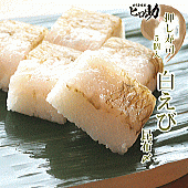 【ます寿司屋ヒロ助】白えび昆布〆の一口押し寿司【北海道、沖縄、九州「福岡・佐賀を除く」は発送不可】