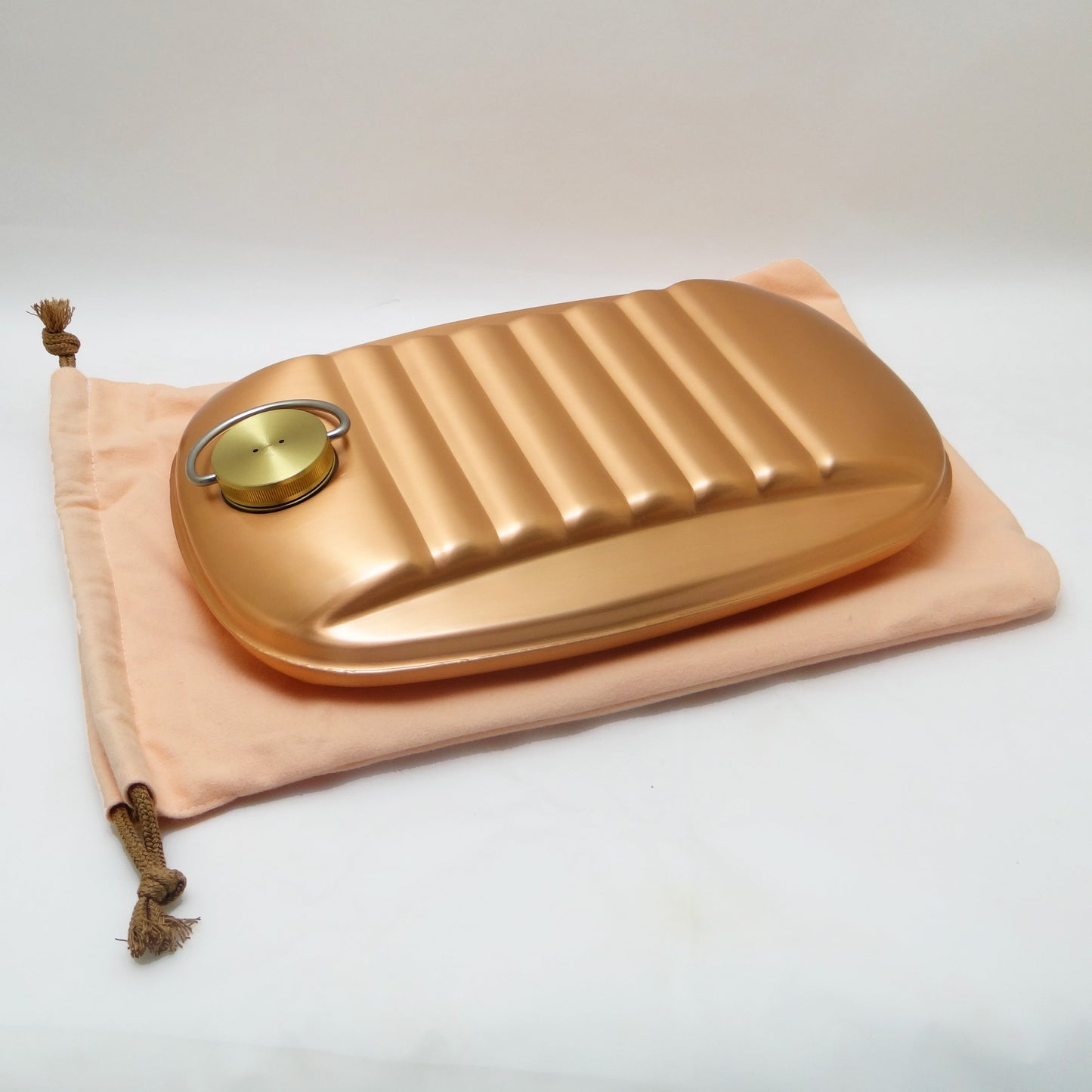 銅製湯たんぽ（大・袋付き）　S-9395L　新光金属　COPPER100　新光堂