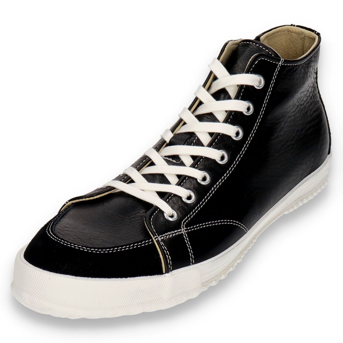 【SPINGLE スピングル SP-356】サイドジップ付きミドルカットスニーカー◆オイルワックスレザーの定番商品　※ 靴 日本製ハンドメイドスニーカー サイズ交換可能 スピングル