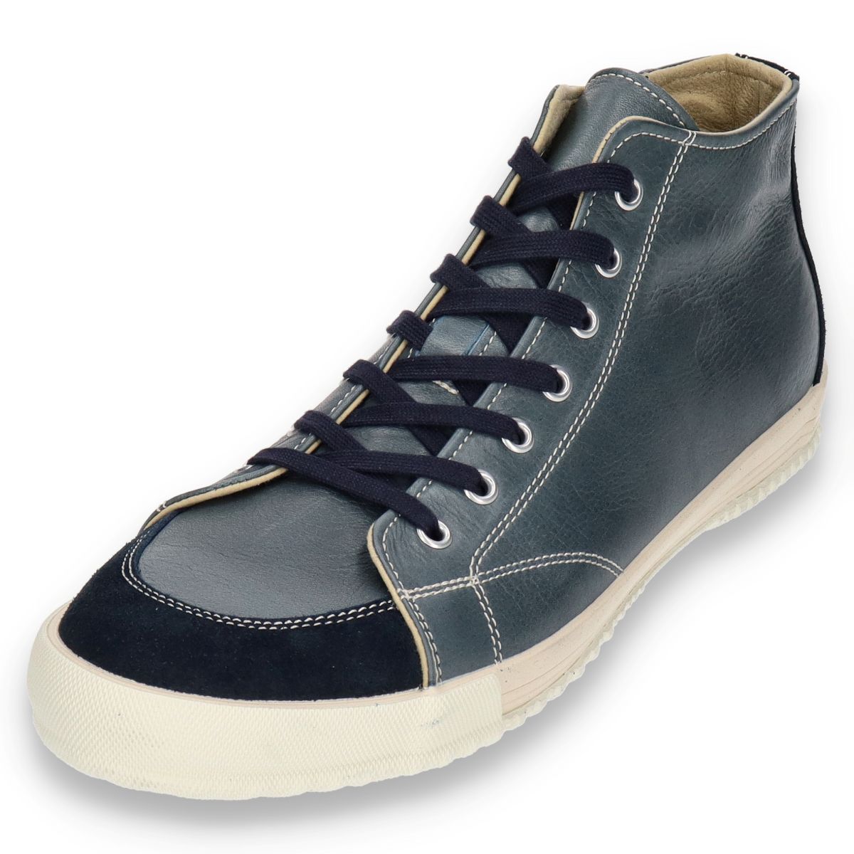 【SPINGLE スピングル SP-356】サイドジップ付きミドルカットスニーカー◆オイルワックスレザーの定番商品　※ 靴 日本製ハンドメイドスニーカー サイズ交換可能 スピングル