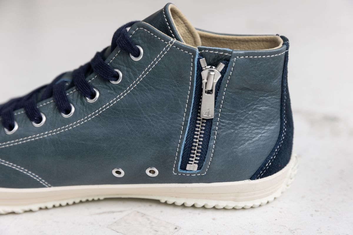 【SPINGLE スピングル SP-356】サイドジップ付きミドルカットスニーカー◆オイルワックスレザーの定番商品　※ 靴 日本製ハンドメイドスニーカー サイズ交換可能 スピングル