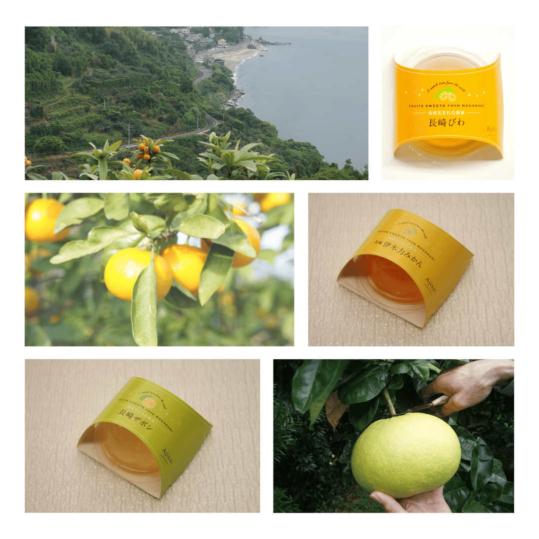 【ギフト】【送料込】長崎旬彩９個入り（長崎びわゼリー75g×3個・長崎ザボンゼリー75g×3個・伊木力みかんゼリー75g×3個詰合せセット）