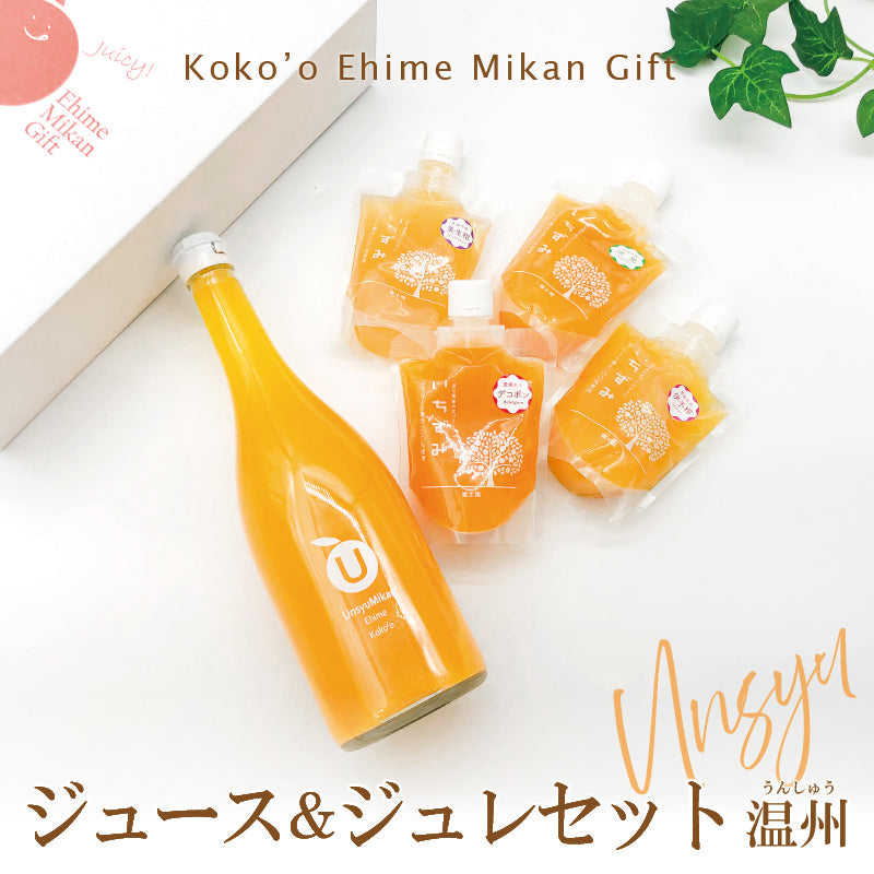 【送料無料】ジュース＆ジュレセット　-温州みかんジュース・かんきつジュレの詰合せギフト-