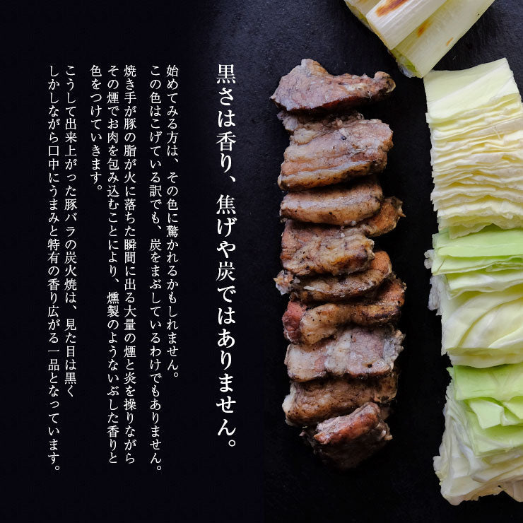 豚バラ炭火焼(ぶたばら/焼き豚/ブタバラ/炭火焼き) 100ｇ×2 セット レトルト食品のため常温保存も可能 お試しに簡易包装 訳あり お取り寄せグルメ 食品 グルメ 惣菜 豚肉 ポーク ポイント消化 送料無料