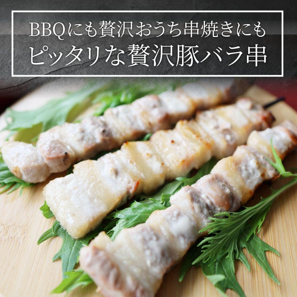豚バラ串 10本セット (合計800g) 豚串 肉 豚 バラ 学園祭 屋台