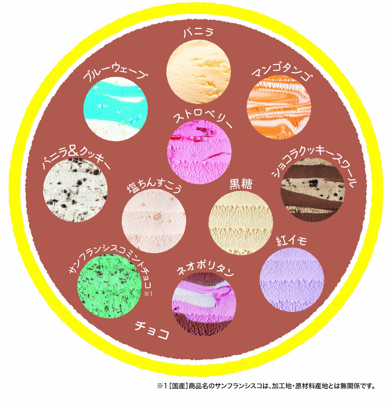 【予約受付】ブルーシール　クリスマスアイスケーキ 　12フレーバーハッピーアイスケーキ　 チョコレートベース　12月10日まで受付（送料無料）