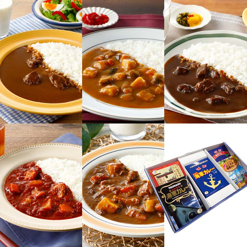 カレーの街よこすか名店食べ比べプレミアムBOX 5食入りギフトセット
