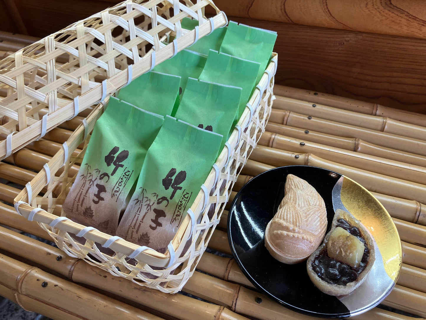 【東海近畿いいもの特集】竹かご入り　乙訓もなか