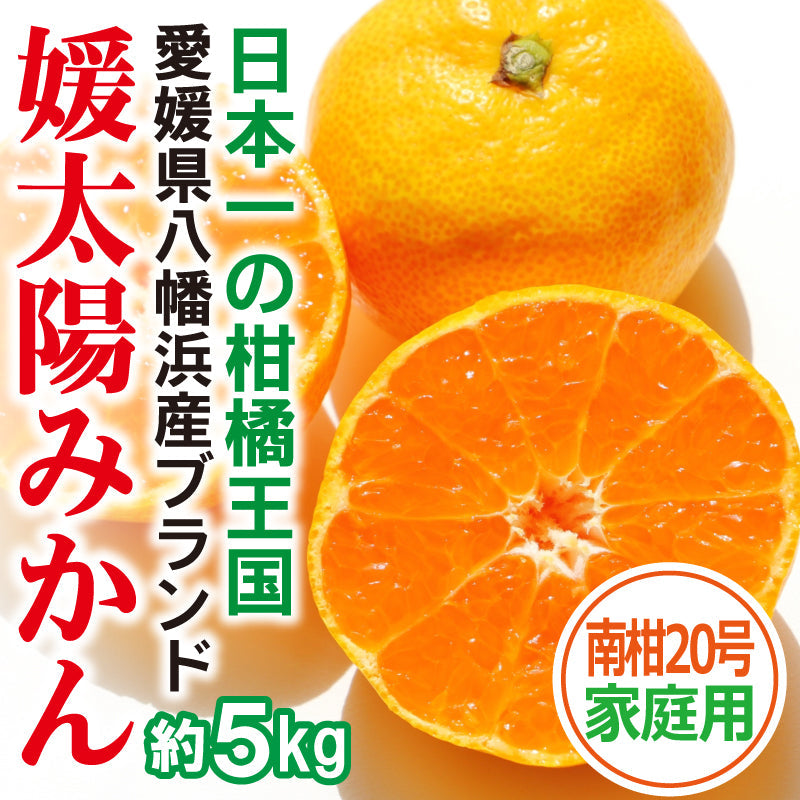 ※2025年9月頃より予約開始予定※愛媛県産「温州みかん(南柑20号)」-媛太陽みかん-〈家庭用〉約5kg