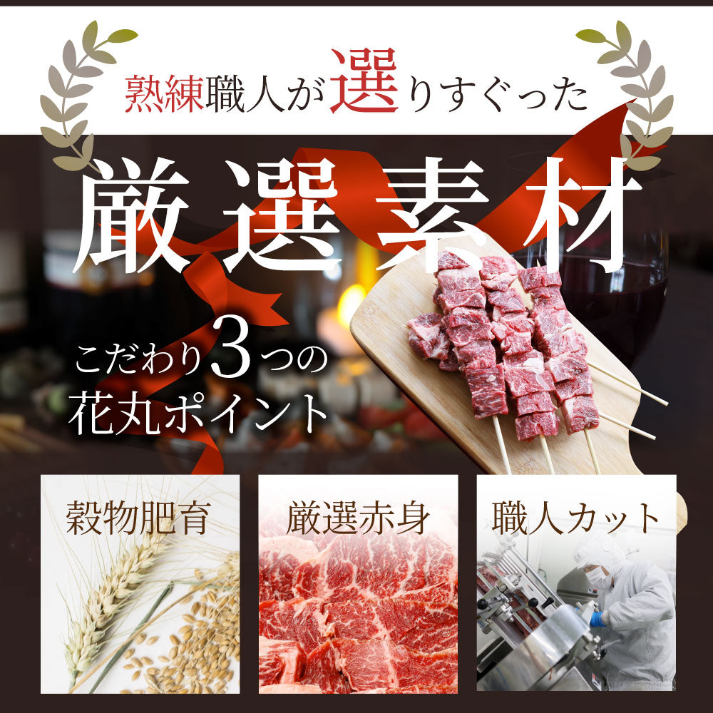 牛ハラミ串 10本セット (合計800g) 牛串 肉 牛 ハラミ 学園祭 屋台 業務用 串焼き 食べ物 食材 食品 パーティー BBQ バーベキュー キャンプ キャンプ飯