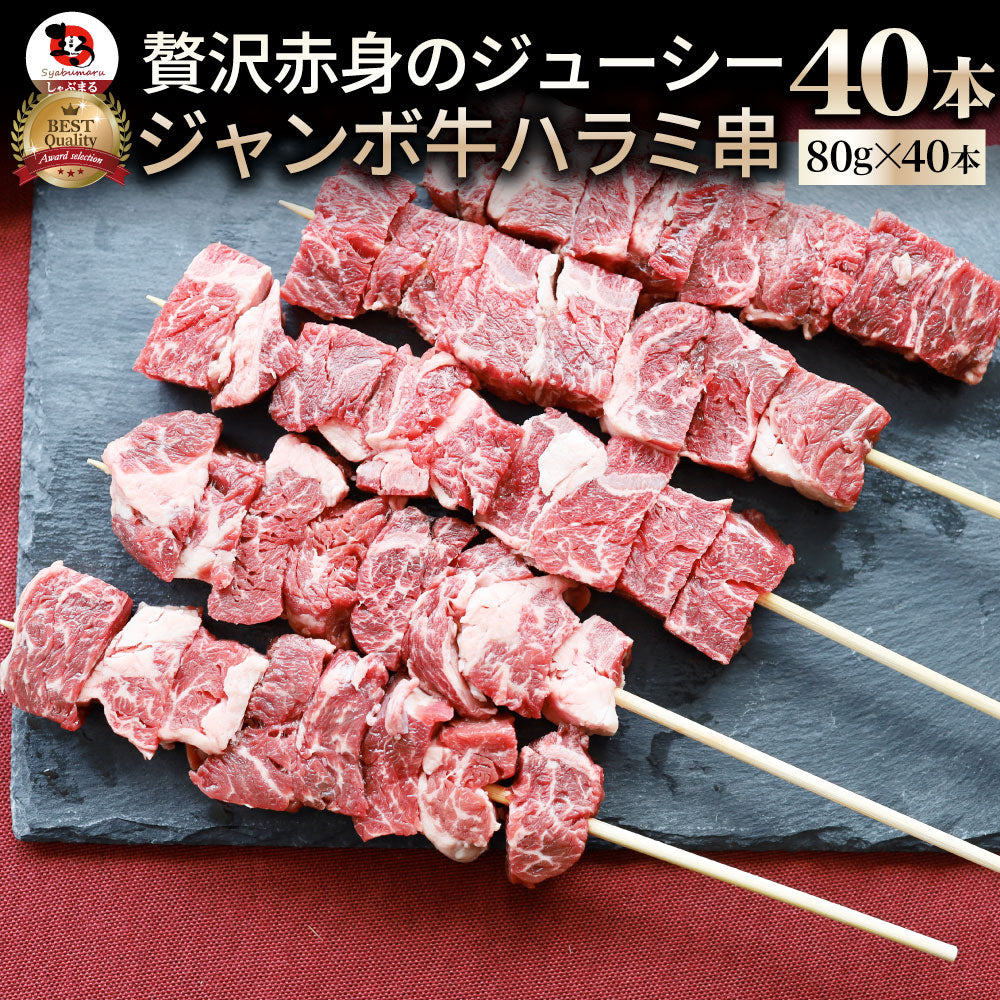 牛ハラミ串 10本セット (合計800g) 牛串 肉 牛 ハラミ 学園祭 屋台 業務用 串焼き 食べ物 食材 食品 パーティー BBQ バーベキュー キャンプ キャンプ飯