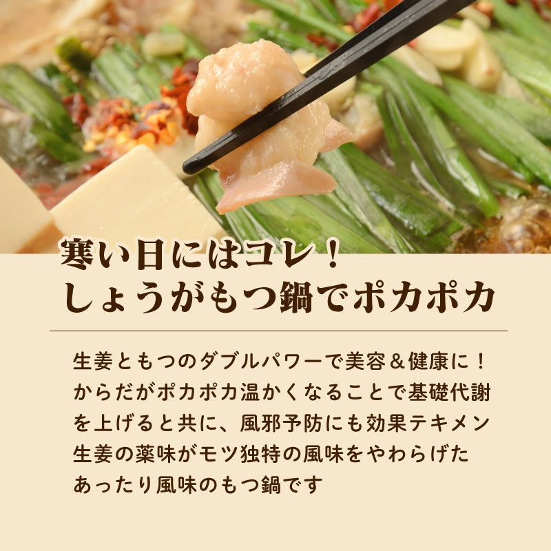 もつ鍋４種食べ比べ（キムチ味/ニンニク味噌味/柚子味/しょうが味）１人前各300g×2袋 全8パック【送料無料】【常温長期保存】