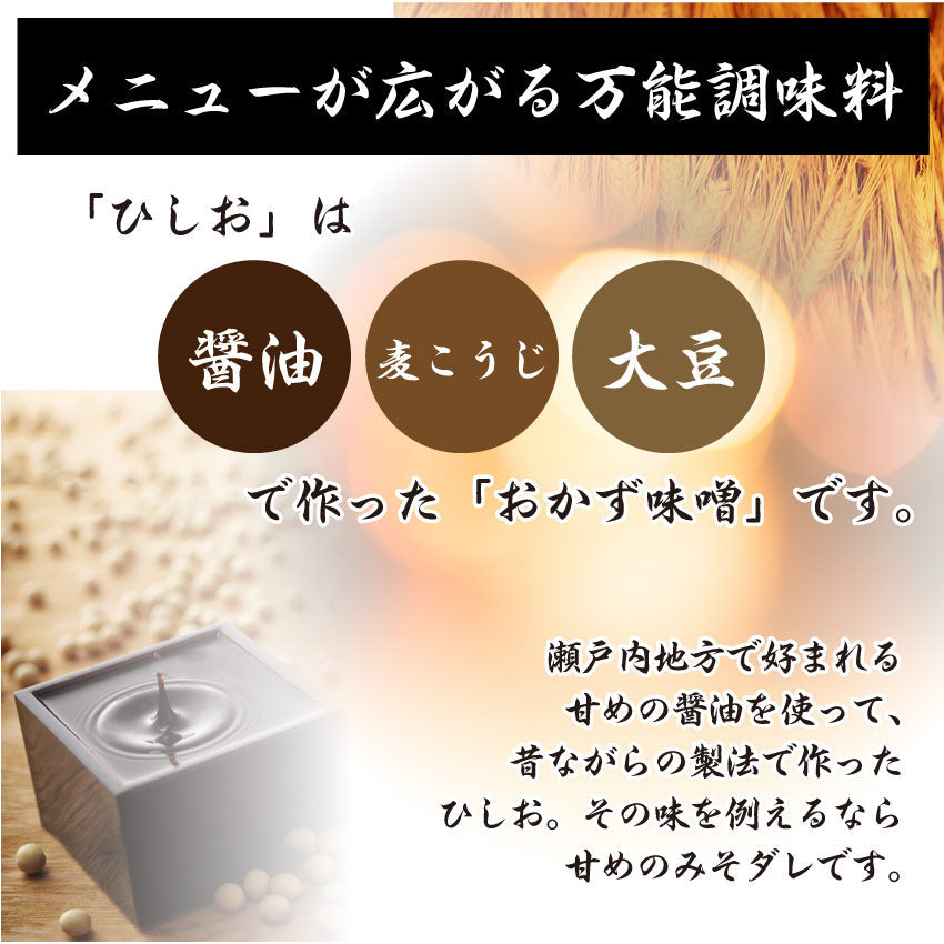 食べる味噌 ひしお 3個セット おかず味噌 もろみ メール便