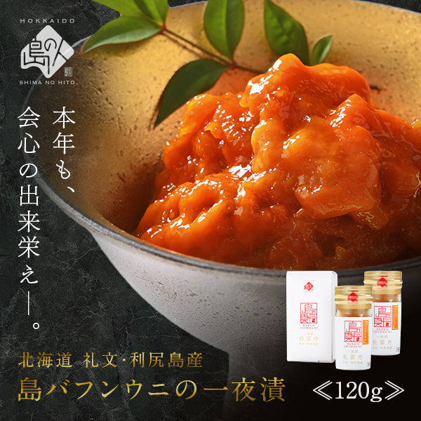 礼文・利尻島産 ウニ一夜漬け 無添加 塩ウニ 島うに100％使用【送料無料】