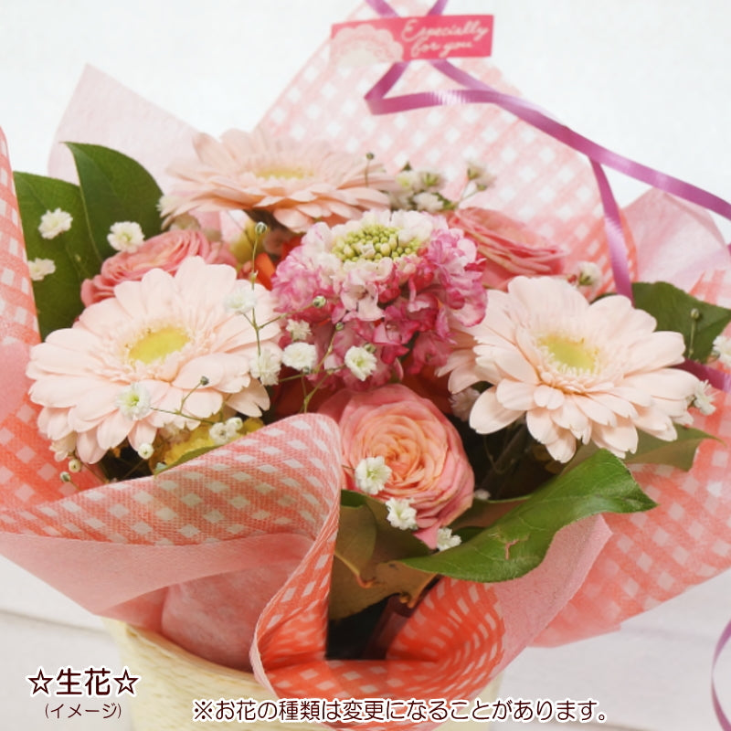 生花＆絶品スイーツ＜送料込＞