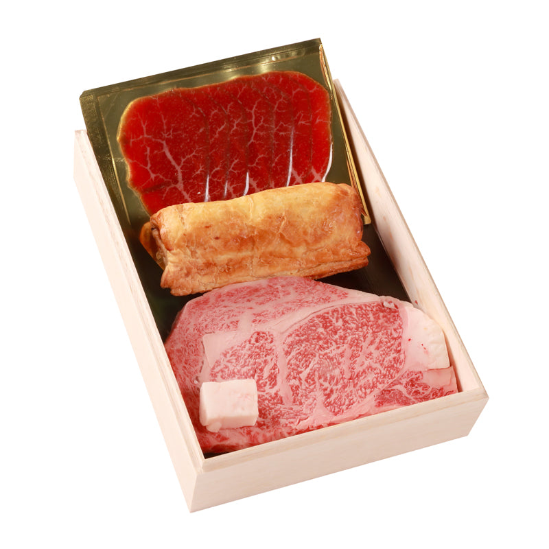 【神戸牛 証明書付き】　神戸牛ギフトセットD (ステーキ 贈答用木箱入りセット)