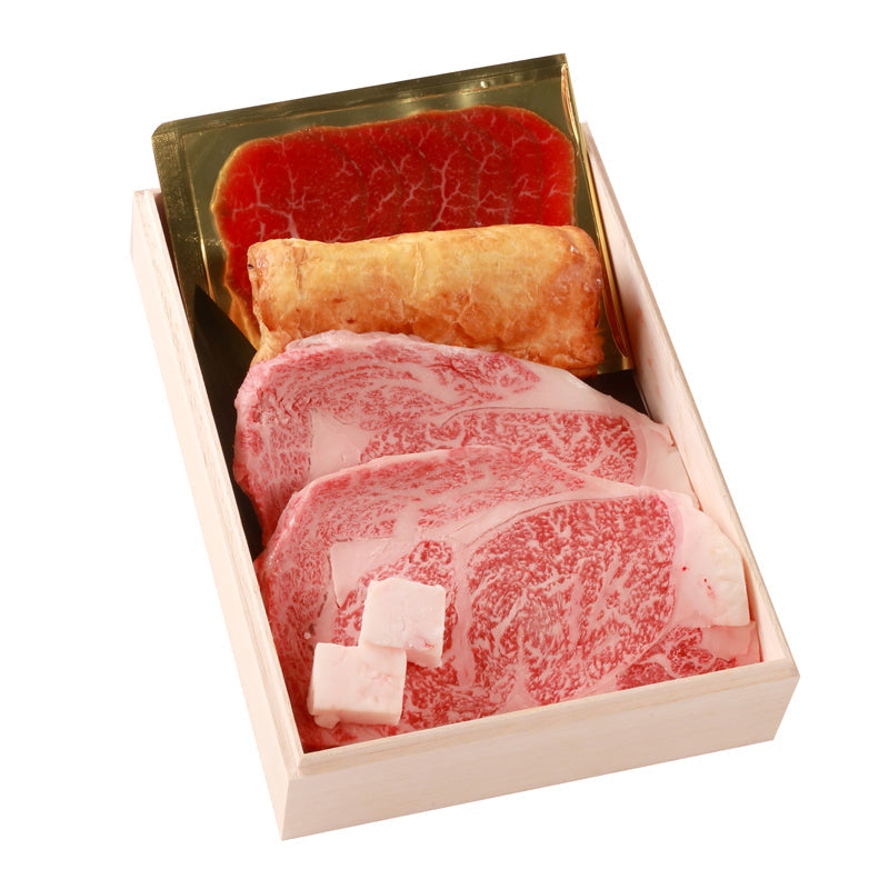 【神戸牛 証明書付き】神戸牛ギフトセットB (ステーキ2枚 贈答用木箱入りセット)