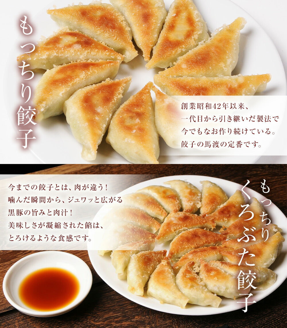 馬渡の食べくらべ4種セット （もっちり餃子10個 えびしそ餃子10個 くろぶた餃子10個 宮崎地頭鶏餃子10個 ）|【送料無料】ギフト