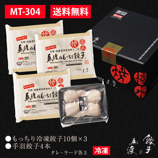 もっちり餃子30個（10個×3）+手羽餃子4本セット |【送料無料】ギフト