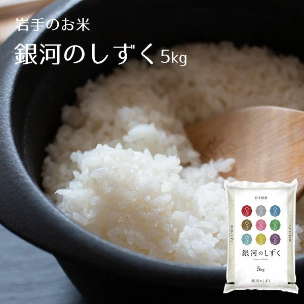 新米　岩手県産　銀河のしずく 5kg 2025年度産 令和7年度産　純情米いわて【常温･送料込】