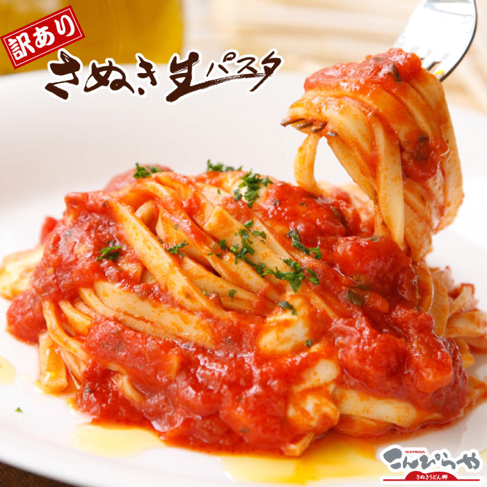 1000円ポッキリ 送料無料 訳ありバージョン！【送料無料】【本場讃岐うどん製法】さぬき生パスタ（フェットチーネ）900g 訳あり 食品 ポスト投函便での配送(代金引換-後払い不可・着日指定不可)