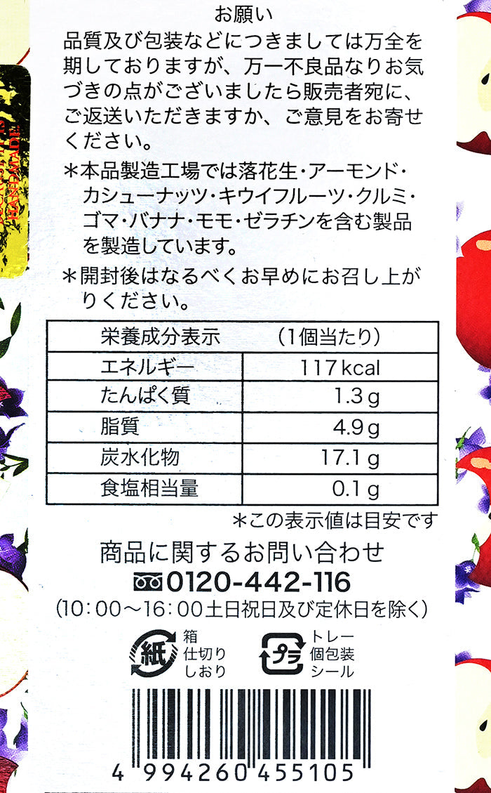 はやし 林林檎 5個　信州長野県りんごのお土産お菓子
