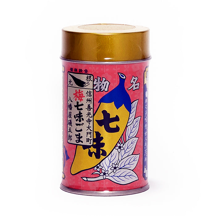 八幡屋礒五郎　梅七味ごま60g缶　信州長野善光寺のお土産