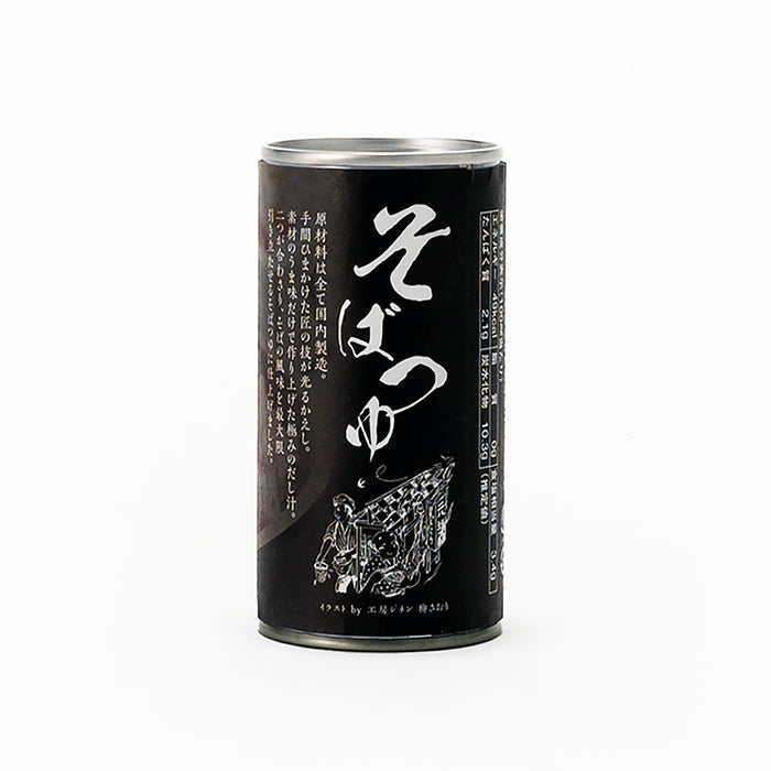 そばつゆ缶 日穀製粉　信州長野のお土産