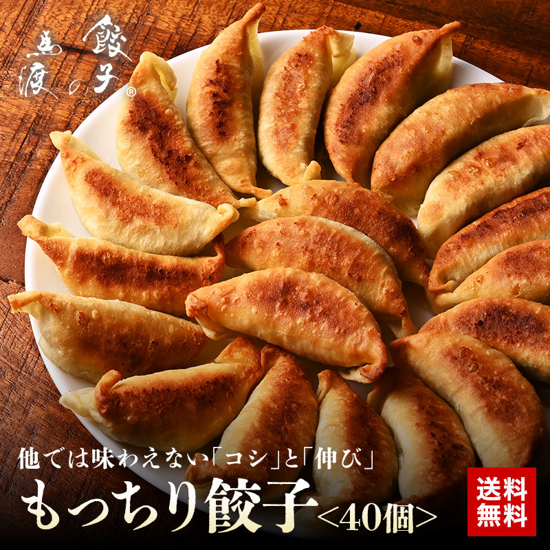 もっちり餃子40個【送料無料】【餃子の馬渡】【宮崎県】【高鍋町】