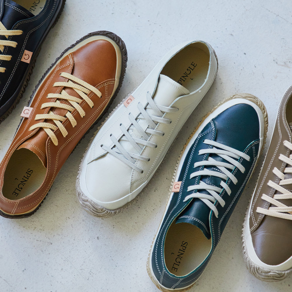 【SPINGLE スピングル SP-110】カンガルーレザースニーカーの定番品　◆サッカーや野球のスパイクにも使われるカンガルーレザーを使用し、疲れにくく感じるほどの履き心地！※ 靴 日本製ハンドメイドスニーカー サイズ交換可能 スピングル