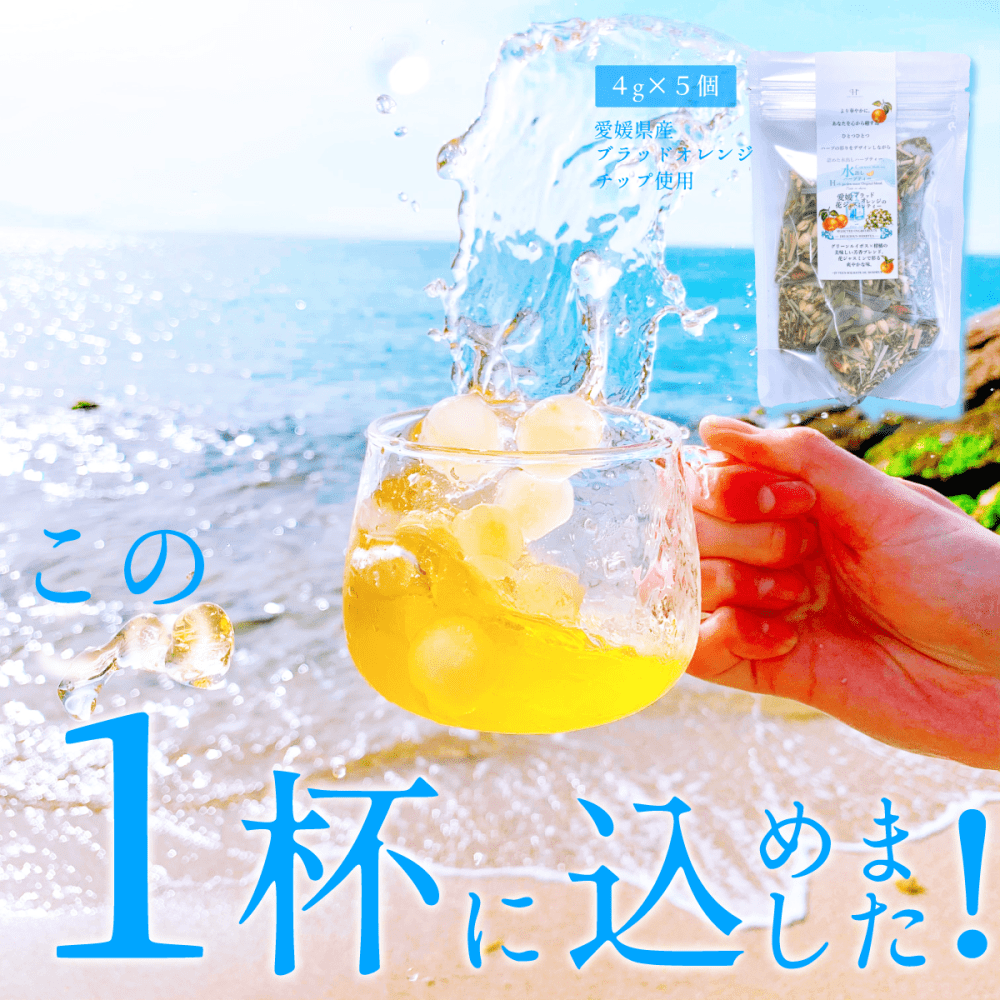 【送料無料･2袋セット】『愛媛ブラッドオレンジの花ジャスミンティー』 水出し用