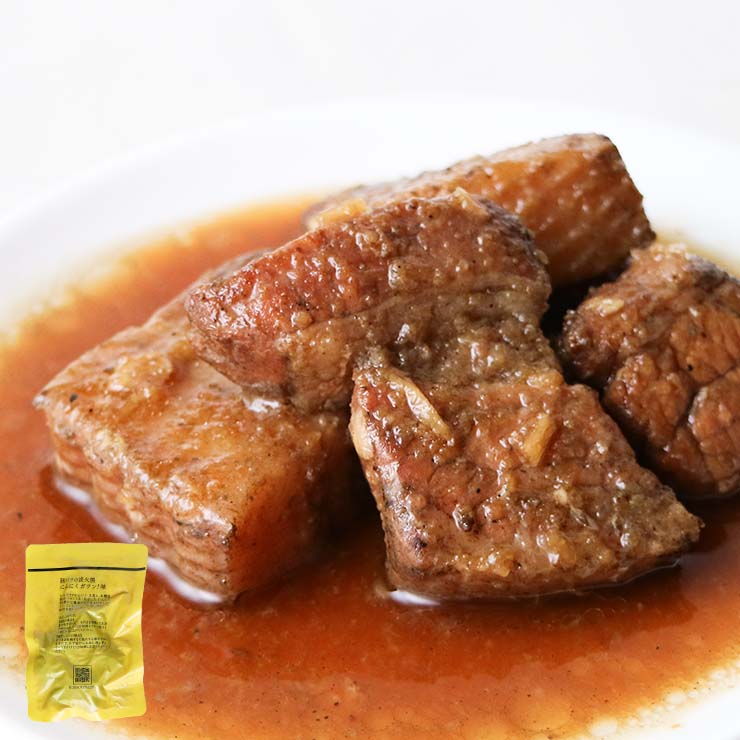 お肉 セット 肉加工品 豚バラ炭火焼(ぶたばら/焼き豚/ブタバラ/炭火焼き) 100ｇ×4 セット レトルト食品のため常温保存も可能 お試しに簡易包装 訳あり お取り寄せグルメ 食品 グルメ 惣菜 豚肉 ポーク ポイント消化 送料無料