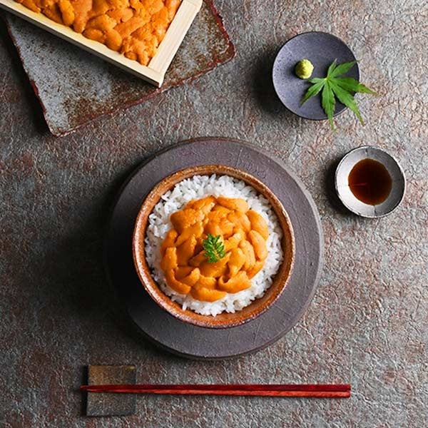 島雲丹 北海道 礼文・利尻島産「折詰キタムラサキウニ」木箱入り ギフト 【送料無料】