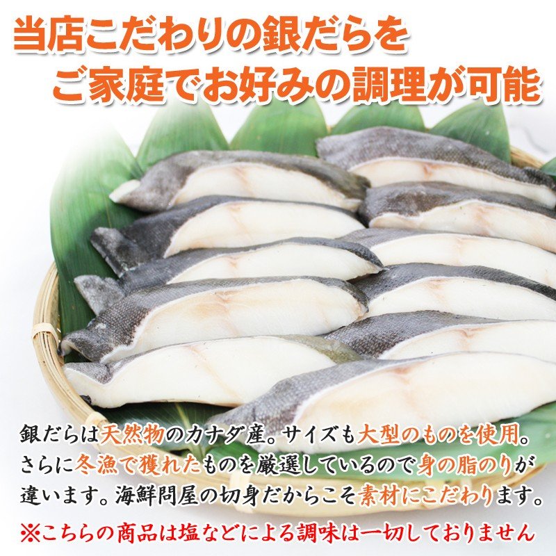 【送料無料】銀だら 切身 9切（3切入×3袋）真空パック 味なし 海鮮問屋 見田元七商店