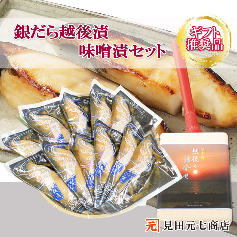 銀だら越後漬 味噌漬 詰合せ 11切セット ギフト包装 海鮮問屋 見田元七商店