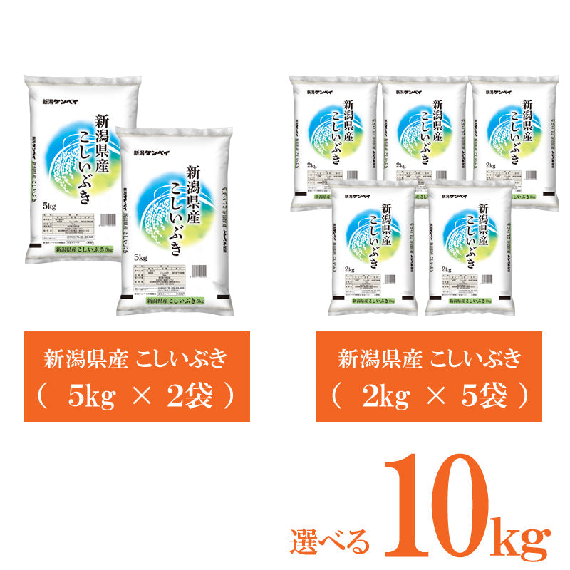 【送料込】令和7年産 新米 新潟県産 こしいぶき 10kg 産地直送 お米 ブランド米 精米 白米 ギフト おこめ 見田元七商店 ※ 国産米