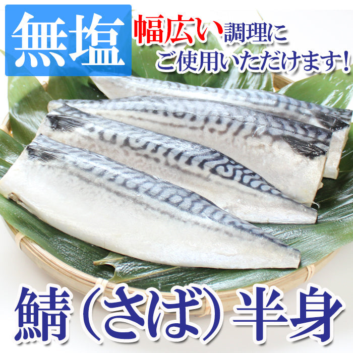 脂のり最高！さば半身 ４枚入  無塩 さばフィレ  海鮮問屋 見田元七商店