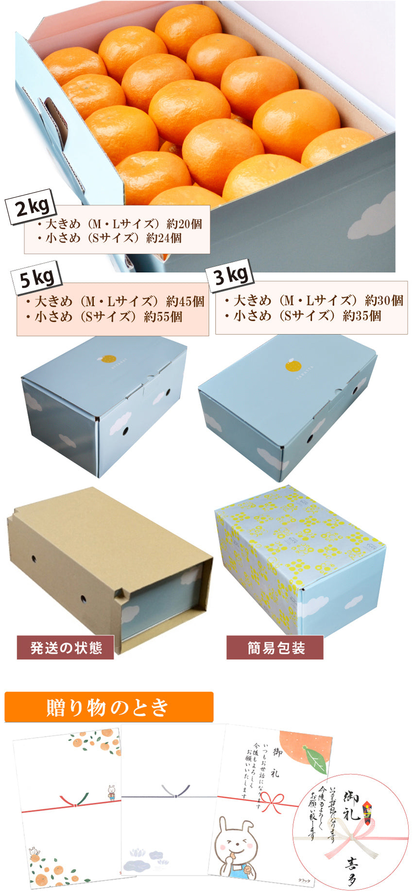◆化粧箱入◆【高糖度！】おくりもの『プレミアム』 3ｋｇ（大きめ・小さめ選べます。）