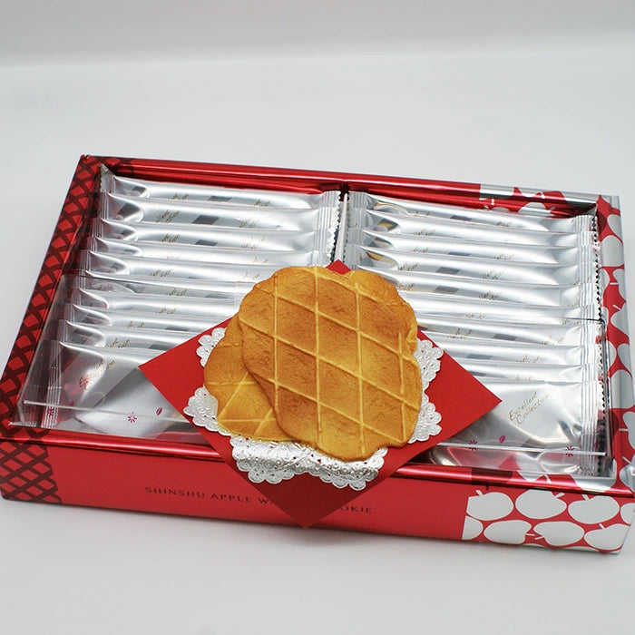 信州アップルワッフルクッキー 20個入　信州長野のお土産